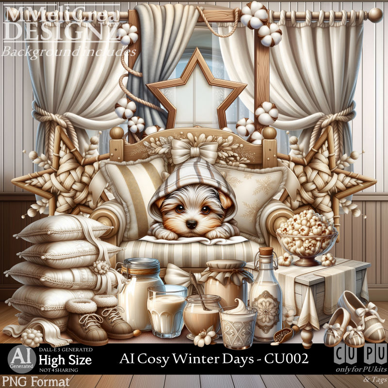 (image for) AI - Cosy Winter Days - CU002 (CU4PU/PNG/PACK)